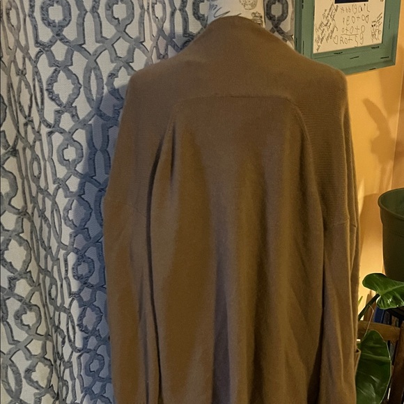 Cashmere 100% Tan Open Cardigan - Picture 2 of 6